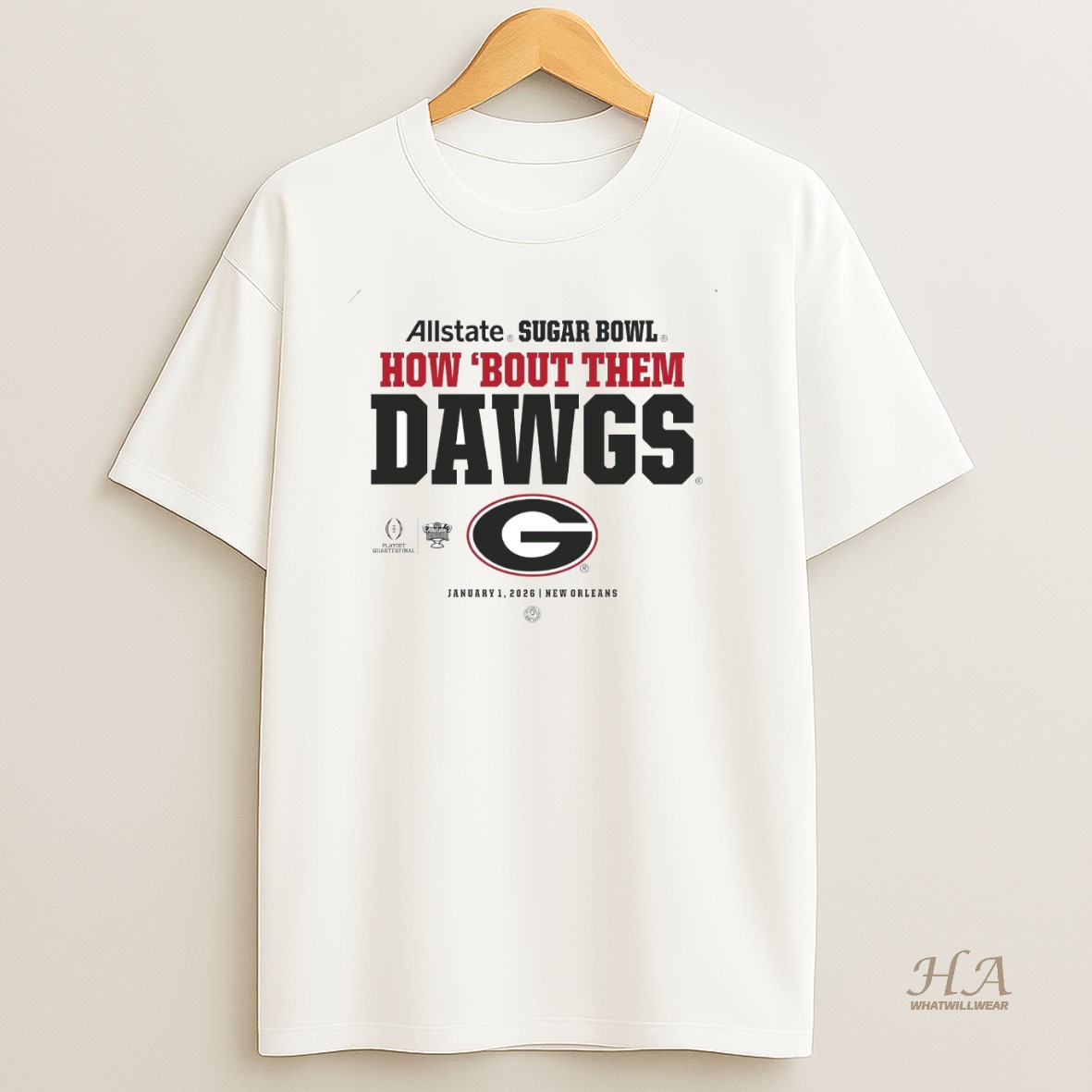 Official Georgia Bulldogs 2026 Allstate Sugar Bowl How Bout Them Dawgs Shirt