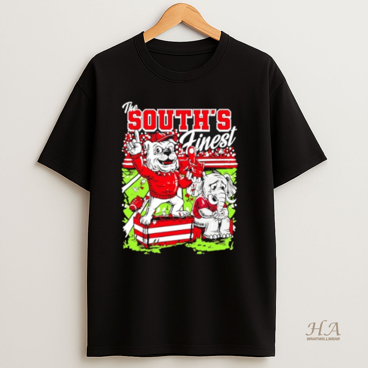 Official Georgia Bulldogs The Souths Finest Dawg Mascot Shirt