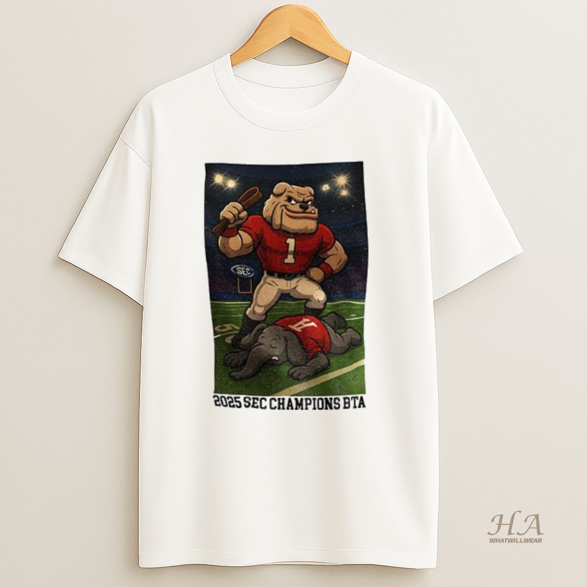 Official Georgia Bulldogs Victory Dawgs Vs Bama Rivalry Sec Football Cartoon Gameday Shirt