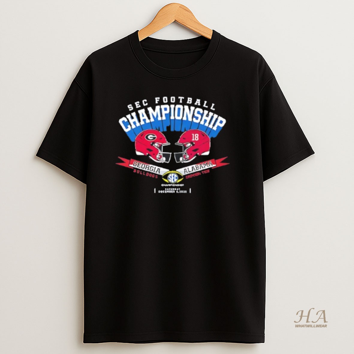 Official Georgia Bulldogs Vs Alabama Crimson Tide Sec Championship 2025 Shirt