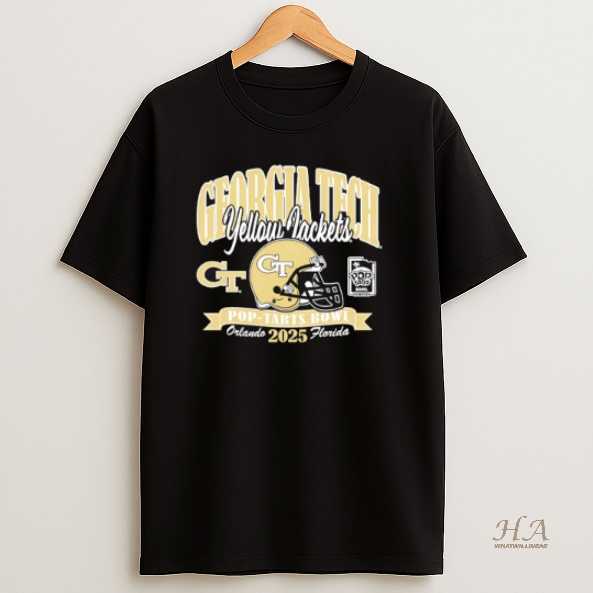 Official Georgia Tech Yellow Jackets Football Pop Tarts Bowl 2025 Helmet T Shirt