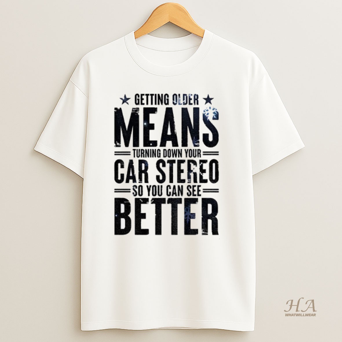 Official Getting Older Means Turning Down Your Car Stereo So You Can See Better Christmas Shirt