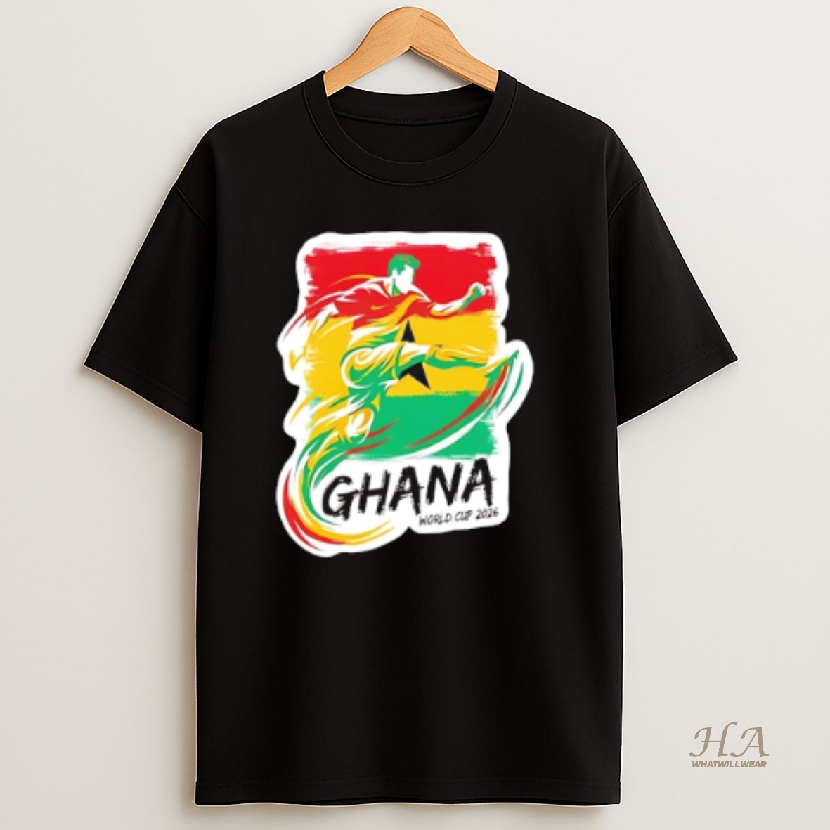 Official Ghana World Cup 2026 Football Player T Shirt
