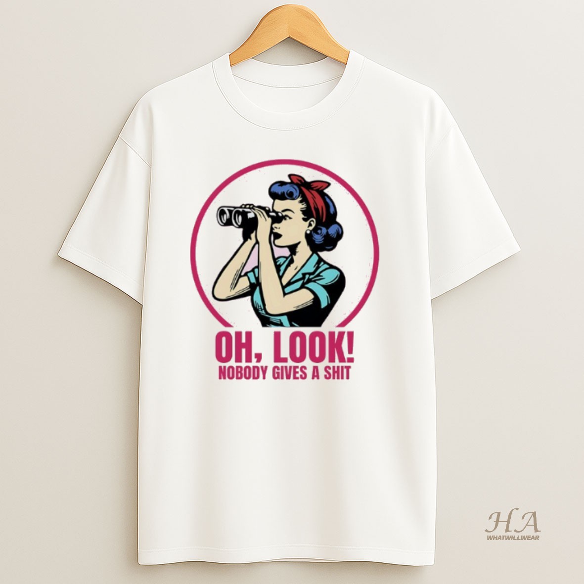 Official Girl Oh Look Nobody Gives A Shit T Shirt