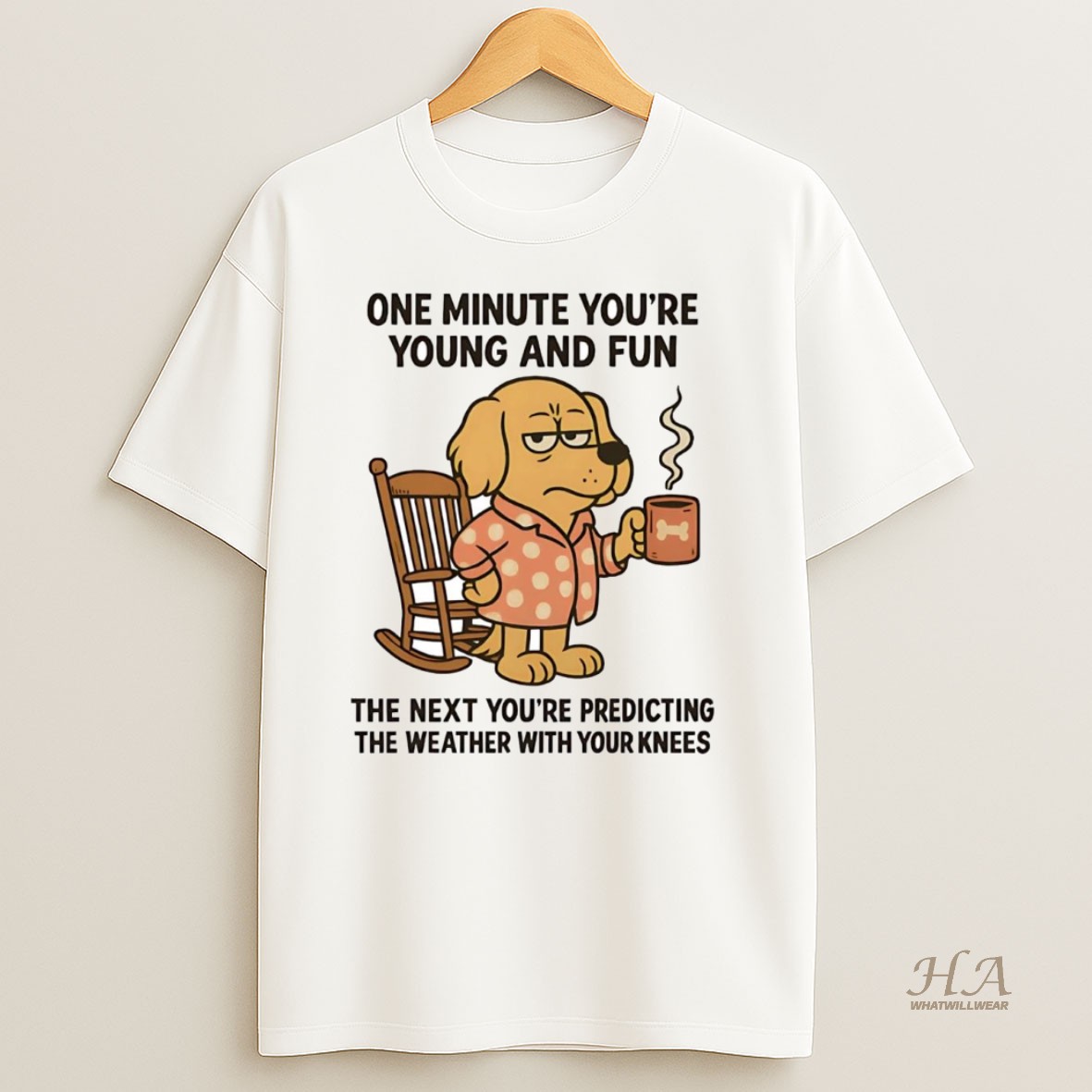 Official Golden Retriever One Minute Youre Young And Fun Shirt