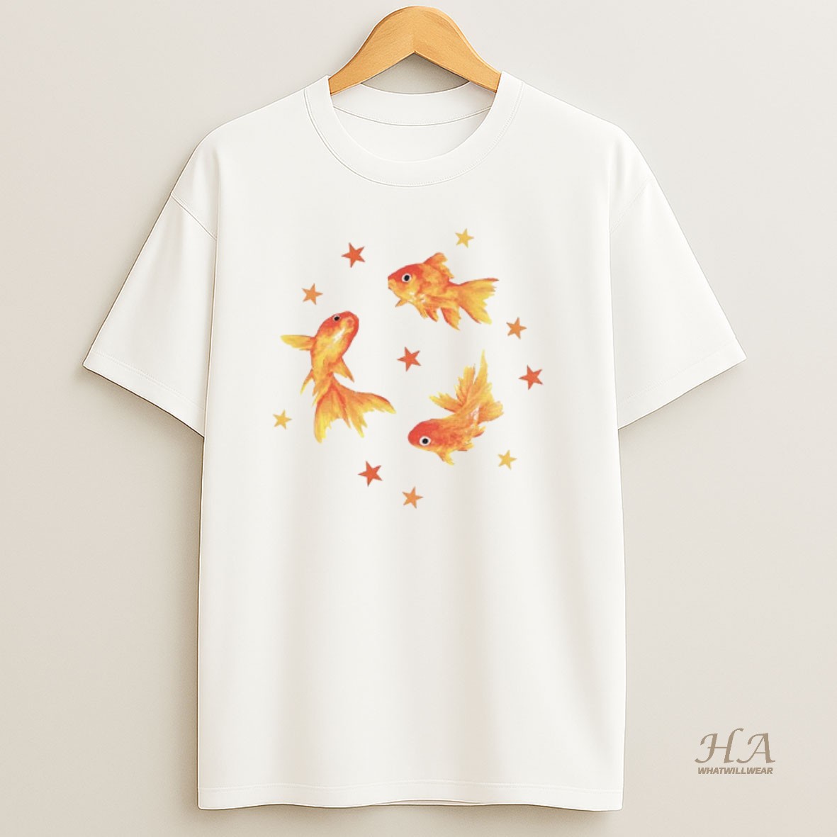 Official Goldfish Star Aesthetic Cute Vintage T Shirt