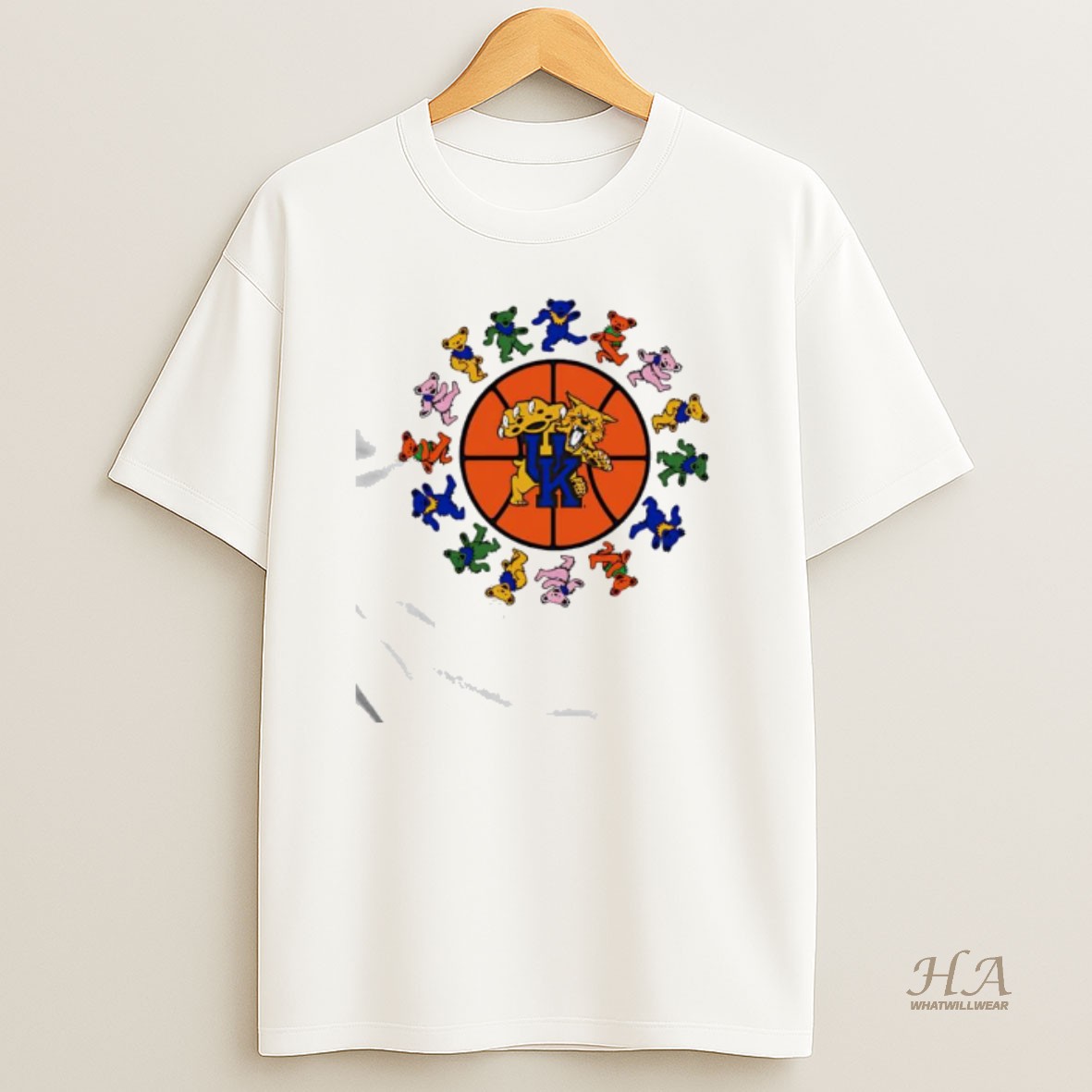 Official Grateful Dead Kentucky Wildcats Basketball Logo T Shirt