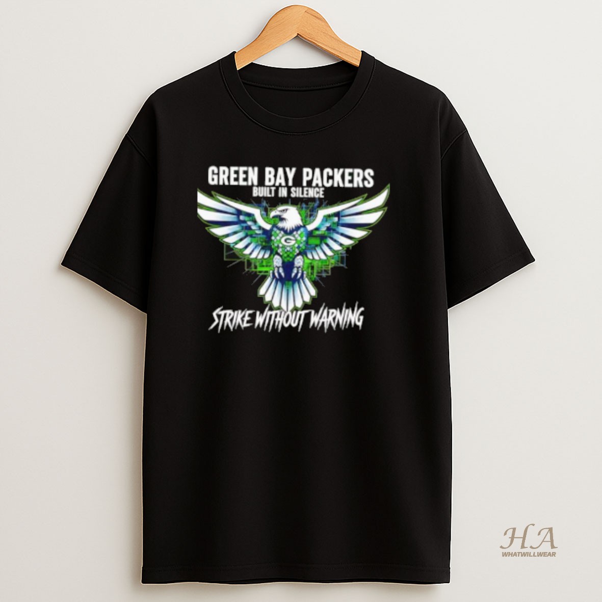 Official Green Bay Packers Built In Silence Strike Without Warning T Shirt