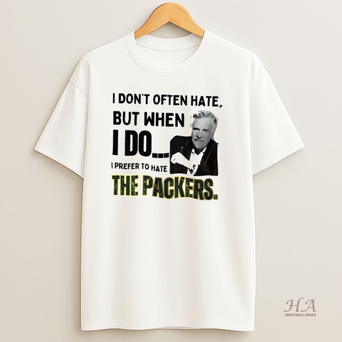 Official Green Bay Packers I Dont Often Hate But When I Do I Prefer To Hate The Packers T Shirt