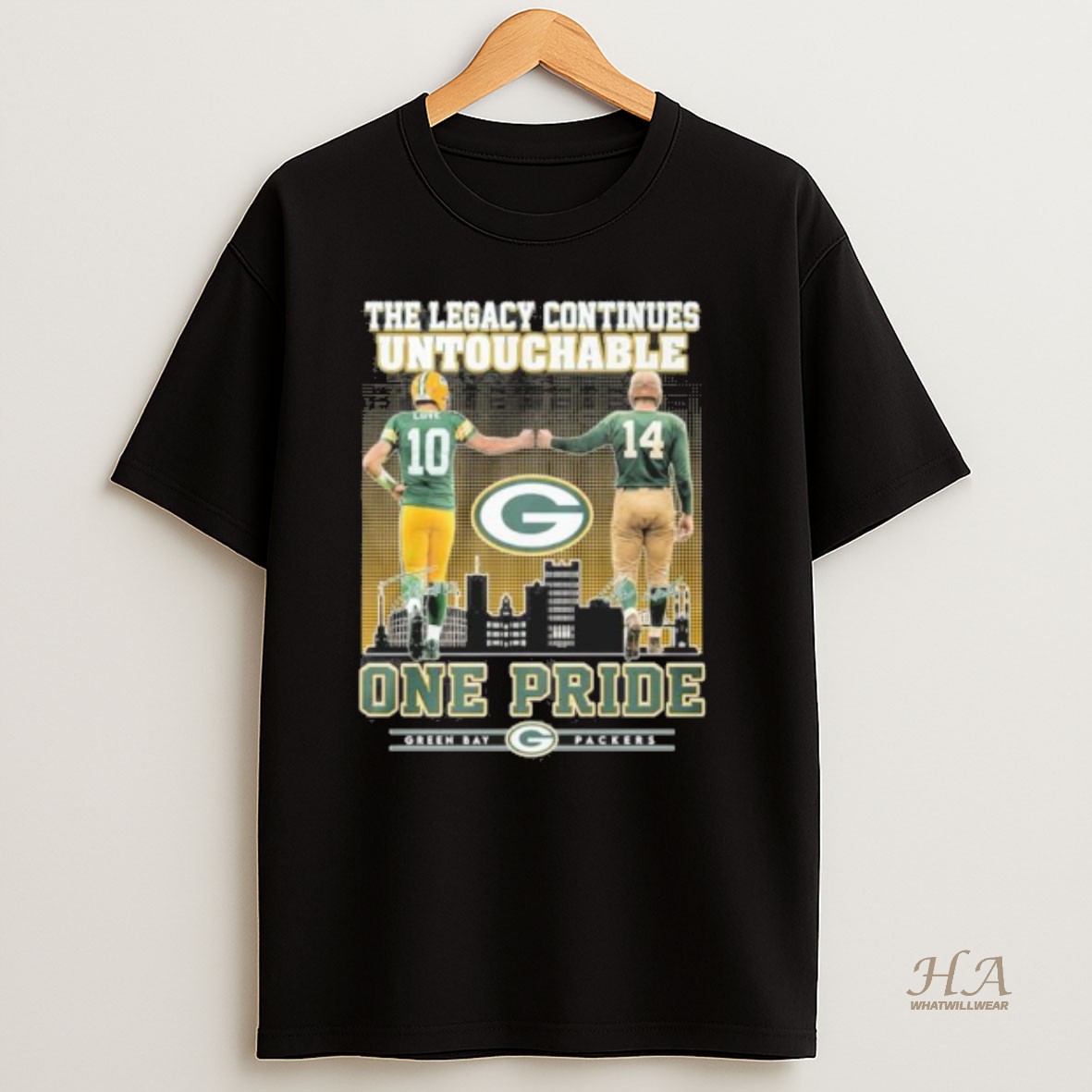 Official Green Bay Packers The Legacy Continues Untouchable One Pride T Shirt