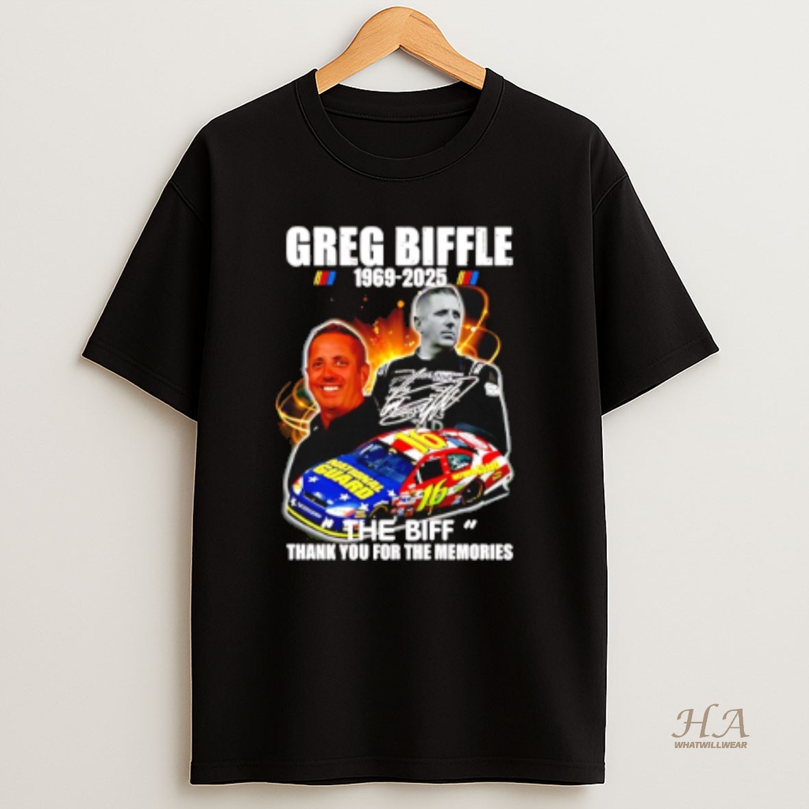 Official Greg Biffle 1969 2025 The Biff Thank You For The Memories T Shirt