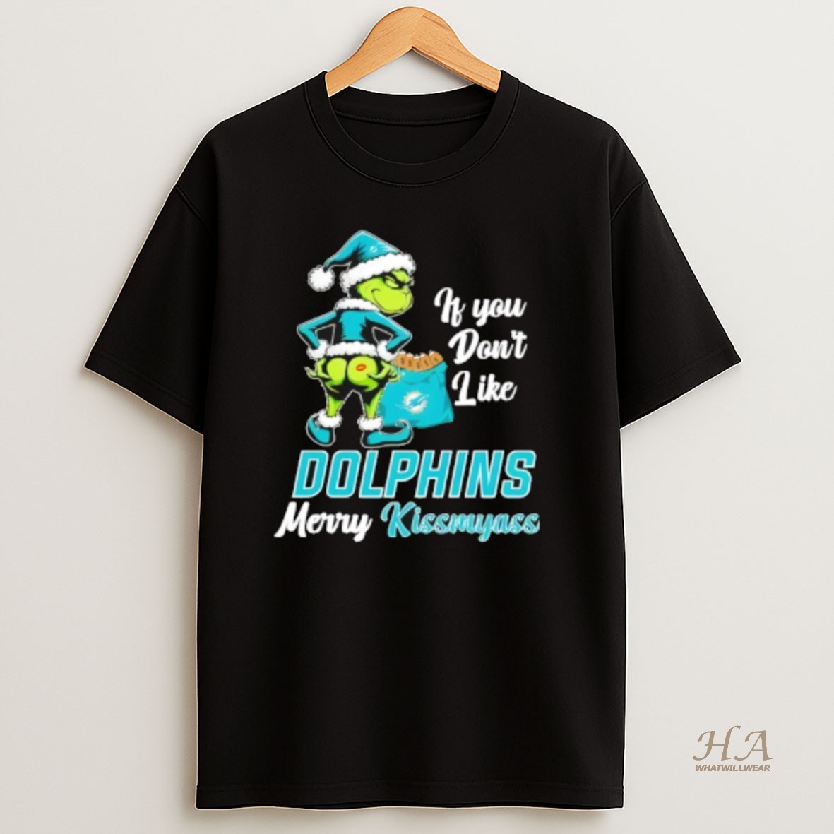 Official Grinch If You Dont Like Miami Dolphins Merry Kissmyass T Shirt