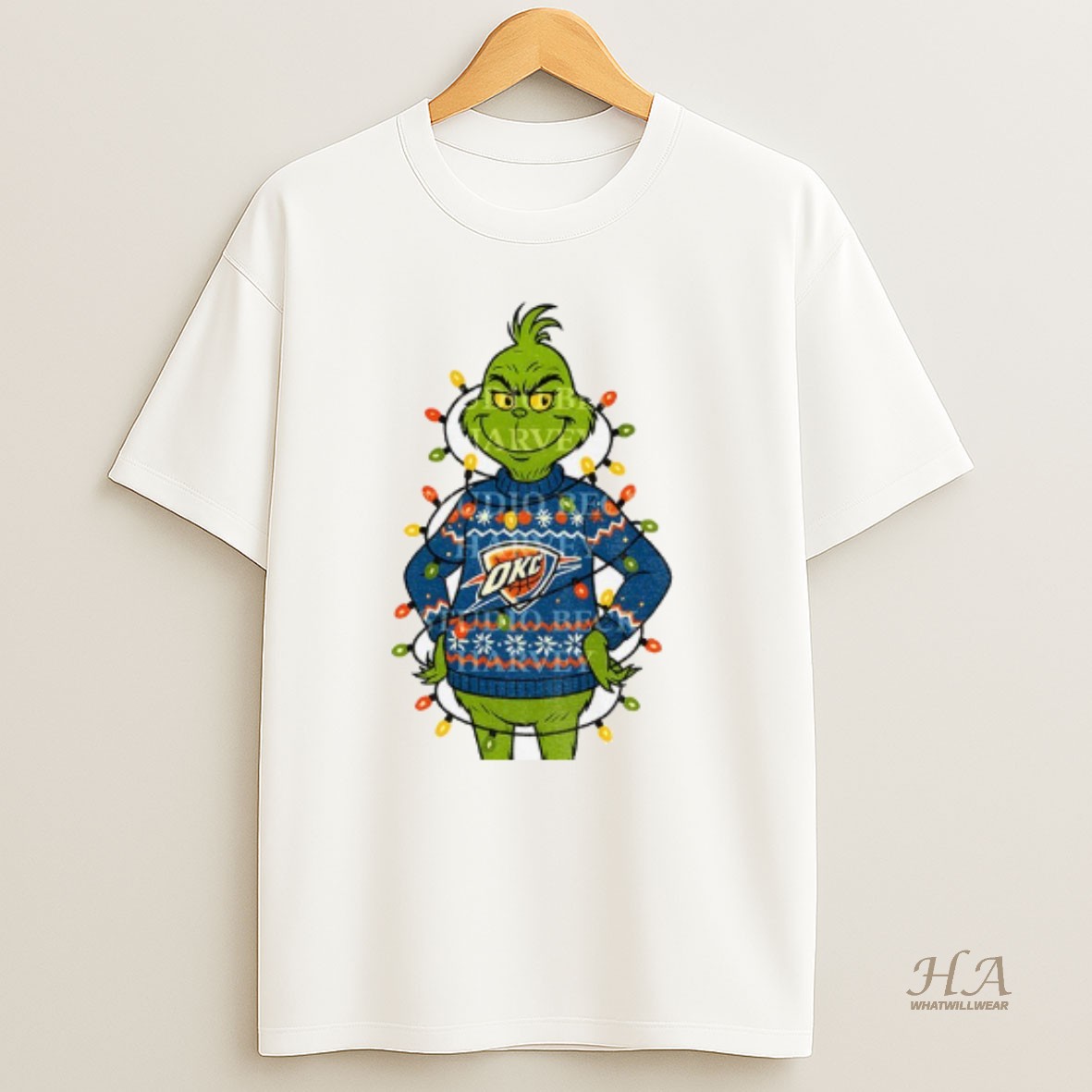 Official Grinch Oklahoma City Thunder Nba Basketball Christmas In Oklahoma T Shirt