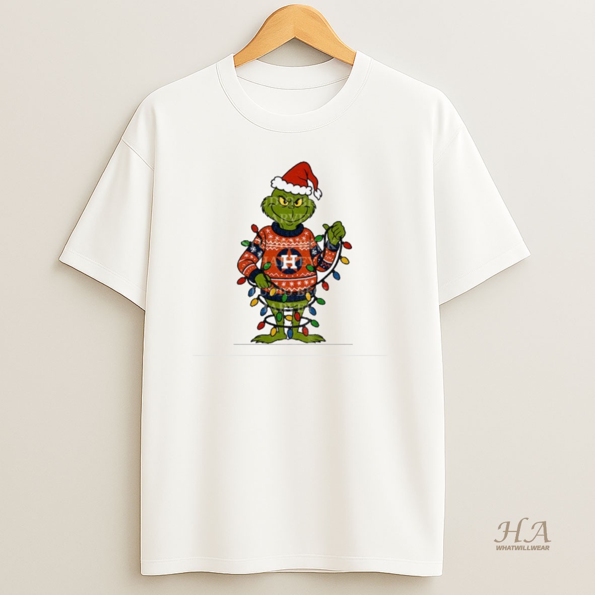 Official Grinch Santa Hat Houston Astros Baseball Christmas 2025 T Shirt
