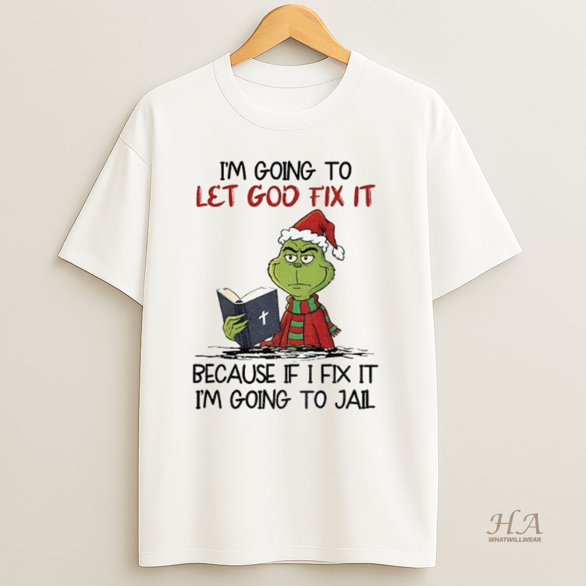 Official Grinch Santa If Im Murdered Just Know I Talked Shit Til The Bitter End Christmas Shirt