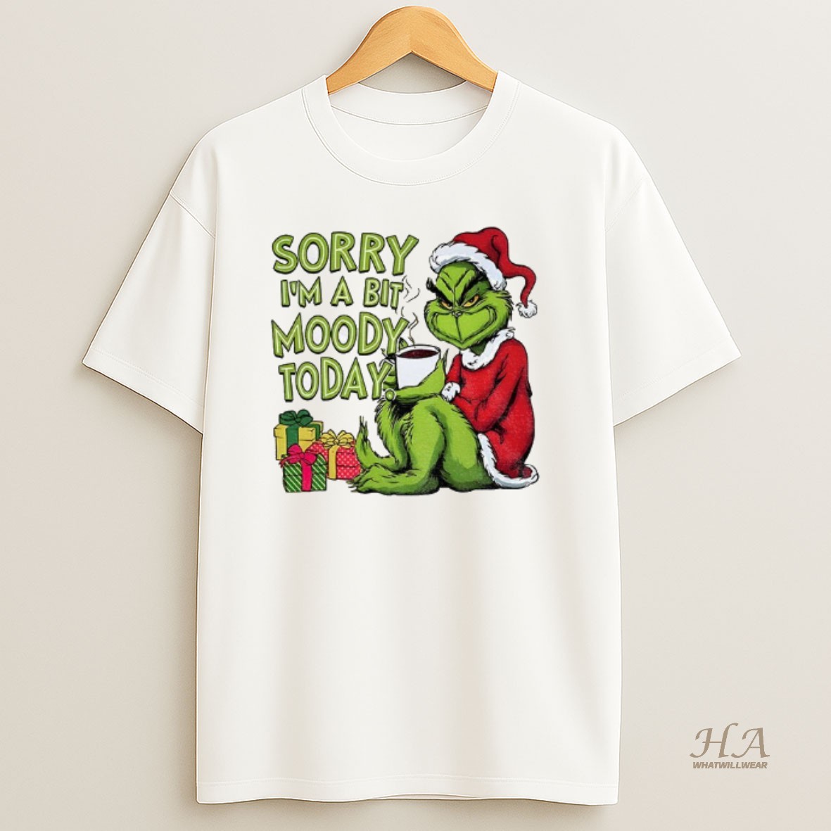 Official Grinch Xmas Sorry Im A Bit Moody Today Christmas Shirt