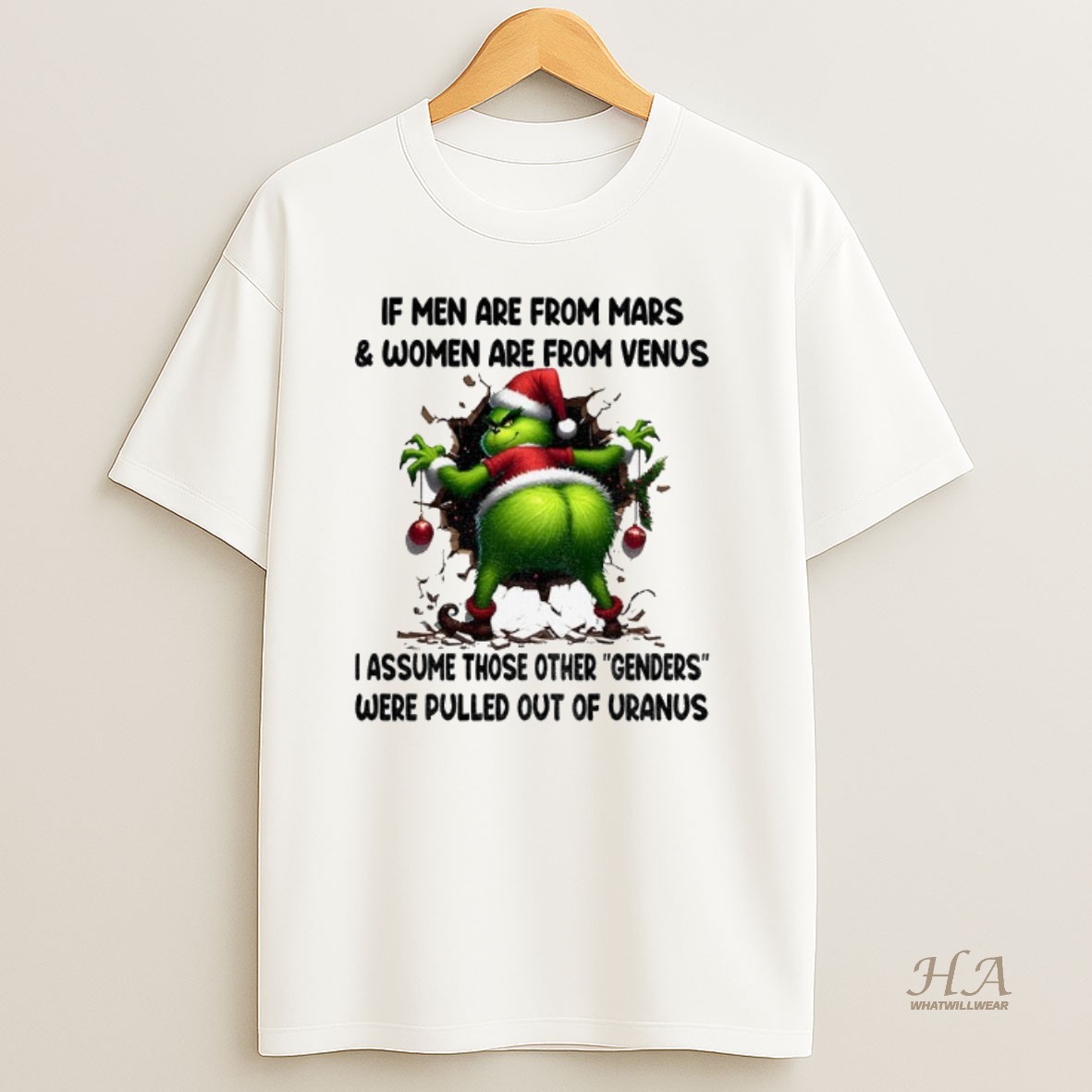 Official Grinch If Men Are From Mars Women Are From Venus I Assume Those Other Genders Christmas Shirt