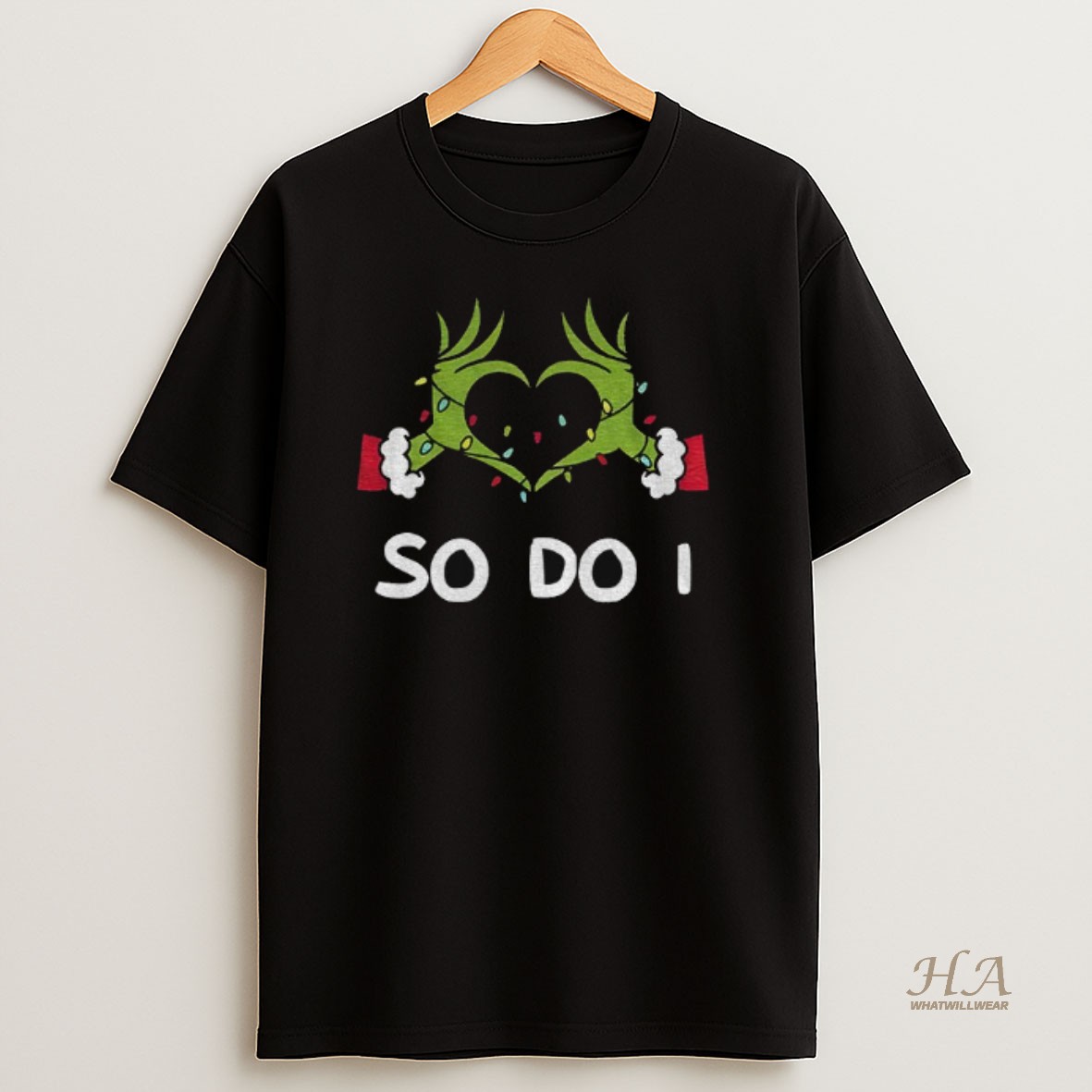 Official Grinch Love Hands Sign So Do I Merry Christmas Shirt