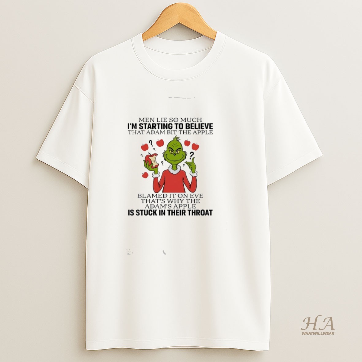 Official Grinch Men Lie So Much Im Starting To Believe Christmas T Shirt