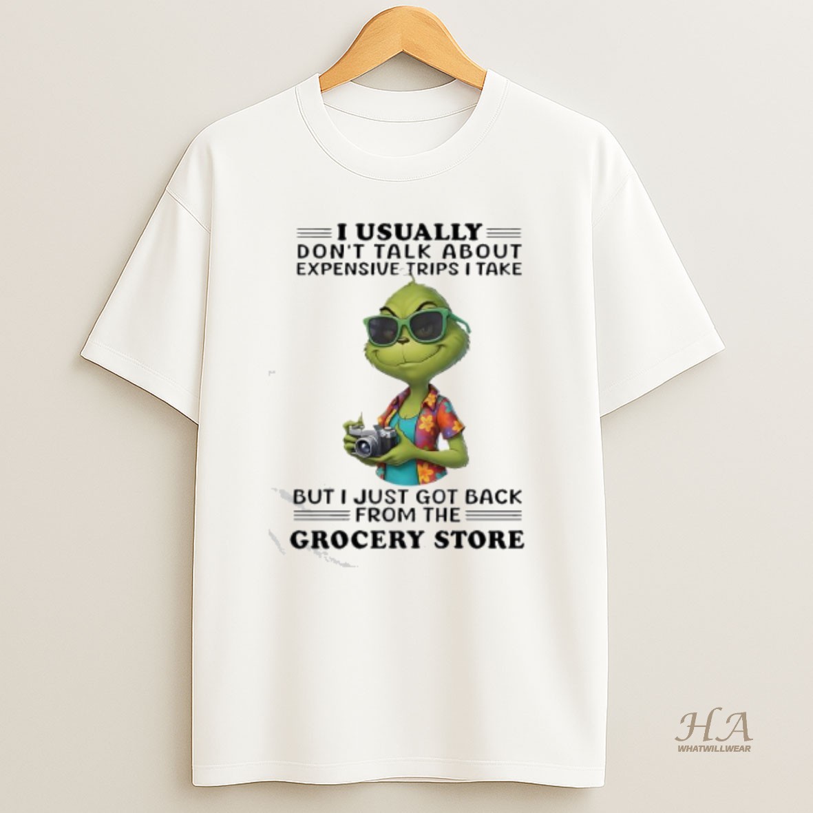 Official Grinch Usually Dont Talk About Expensive Trips I Take But I Just Got Back From The Grocery Store T Shirt