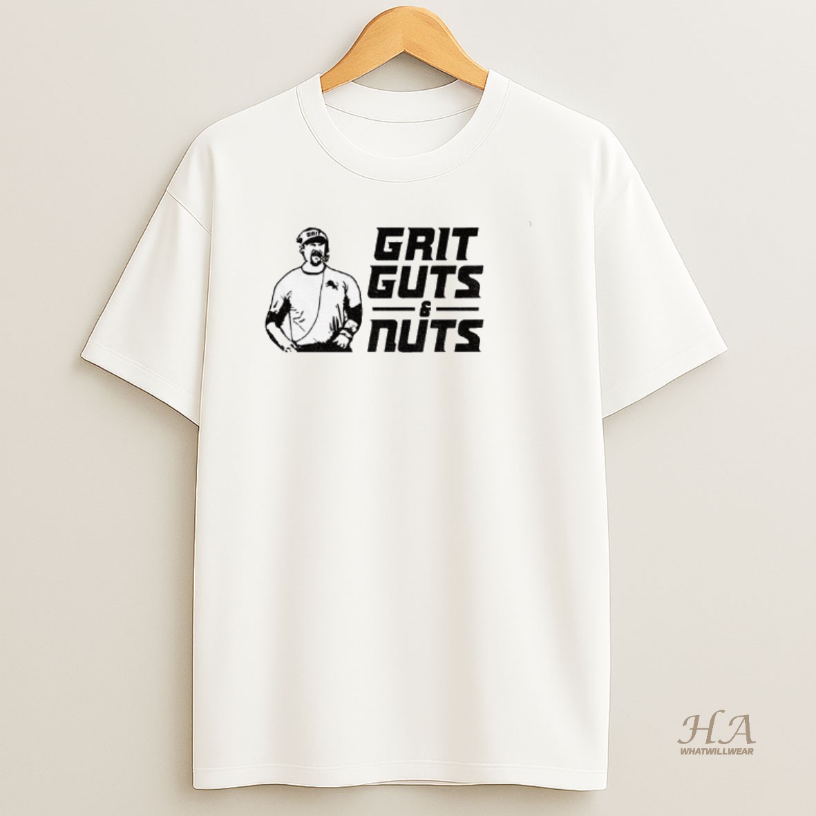 Official Grit Guts And Nuts Dan Campbell Detroit Lions Nfl Football Vintage T Shirt
