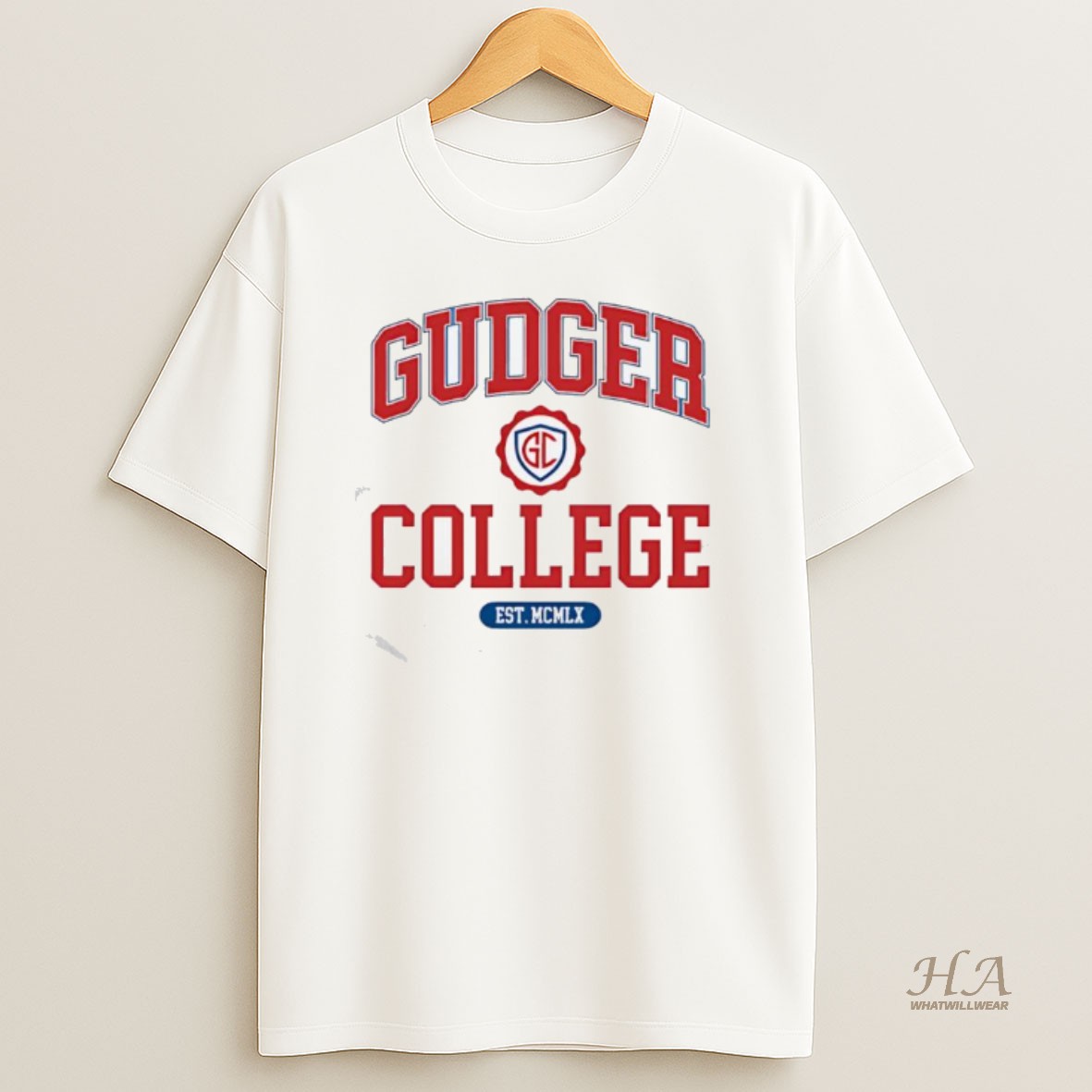 Official Gudger College Est 1960 Mcmlx Logo Shirt