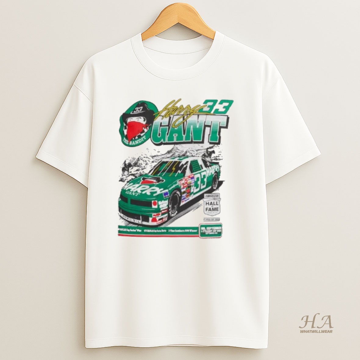 Official Harry Gant The Bandit Nascar Hall Of Fame Class Of 2026 T Shirt