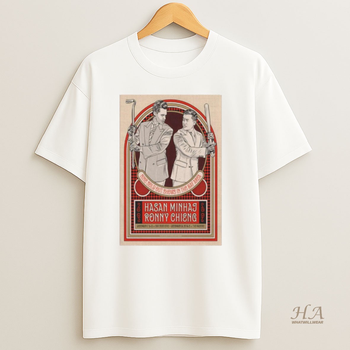 Official Hasan Minhaj And Ronny Chieng San Jose Ca And San Francisco Ca Dec 17 21 2025 T Shirt