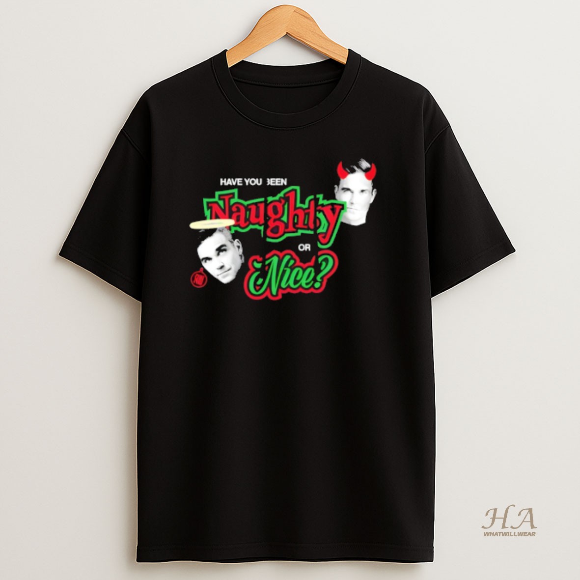 Official Have You Been Naughty Or Nice Devil Robbie T Shirt