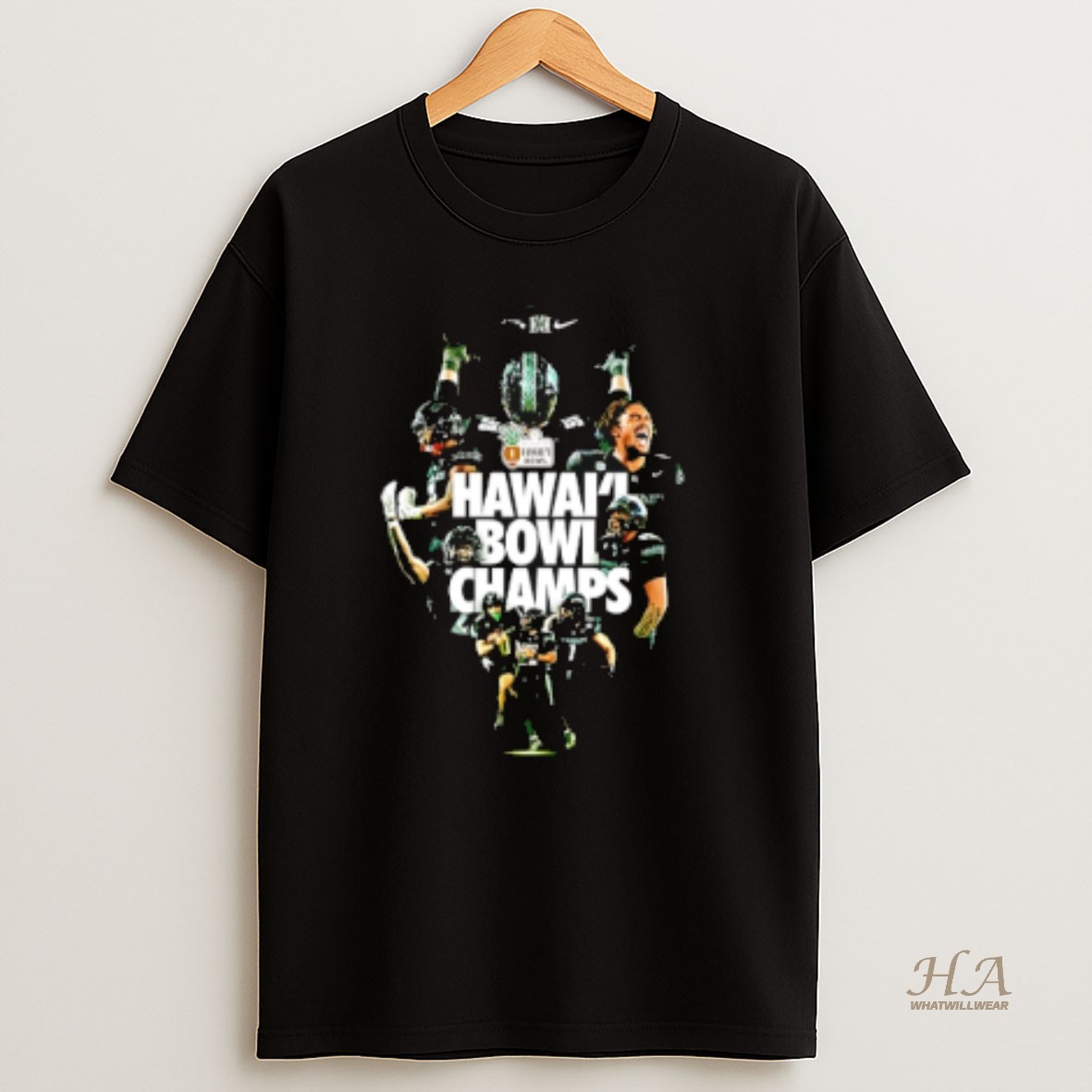 Official Hawaii Rainbow Warriors 2025 Hawaii Bowl Champions T Shirt