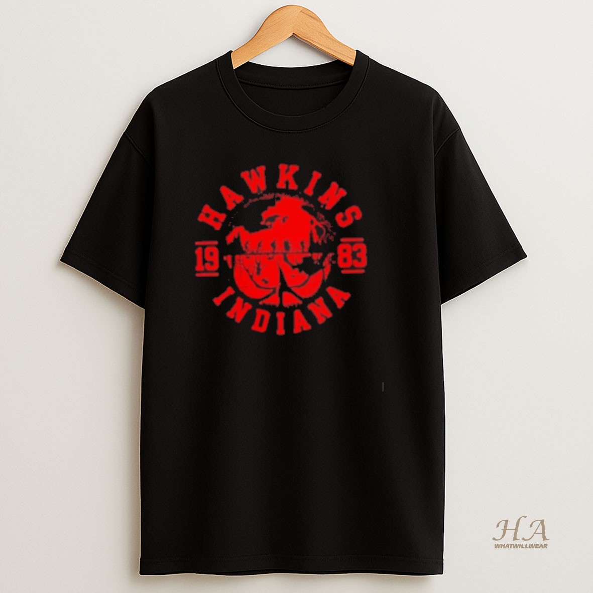 Official Hawkins 1983 Indiana Upside Down T Shirt