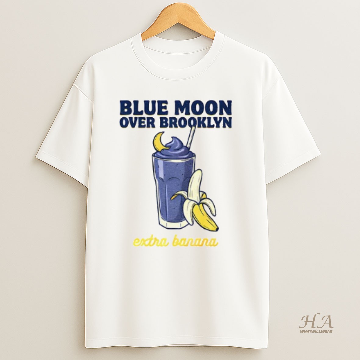 Official Heated Rivalry Blue Moon Over Brooklyn Extra Banana Smoothie T Shirt