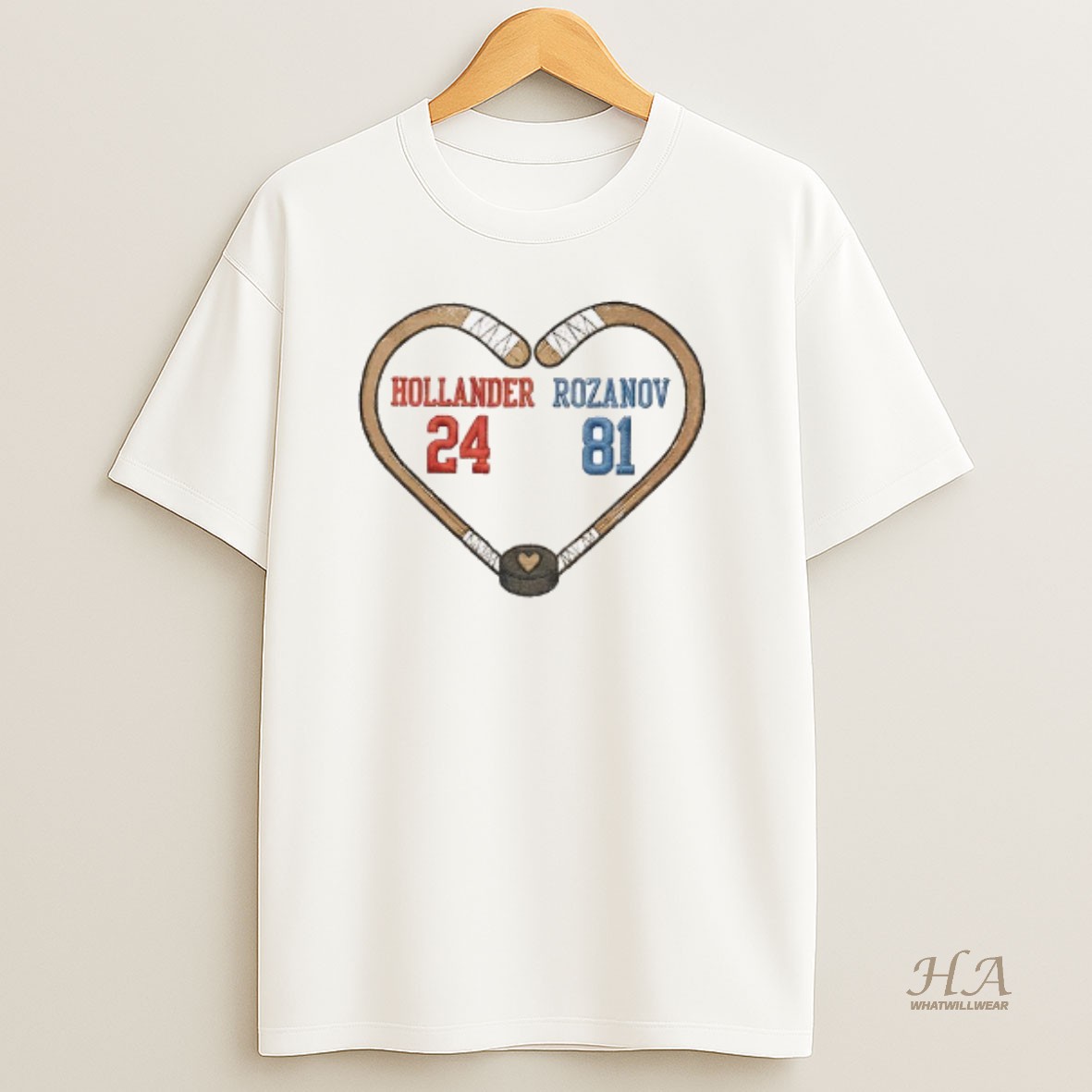 Official Hollander Rozanov Hockey Romance Lgbt T Shirt