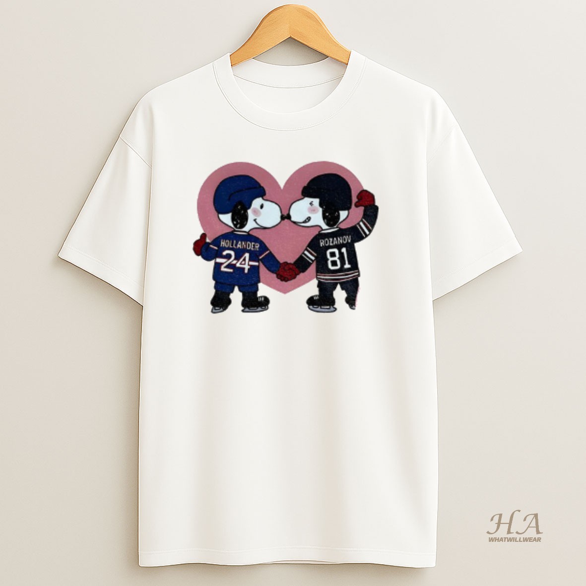 Official Hollanov Beagle Puppy Heated Rivalry T Shirt