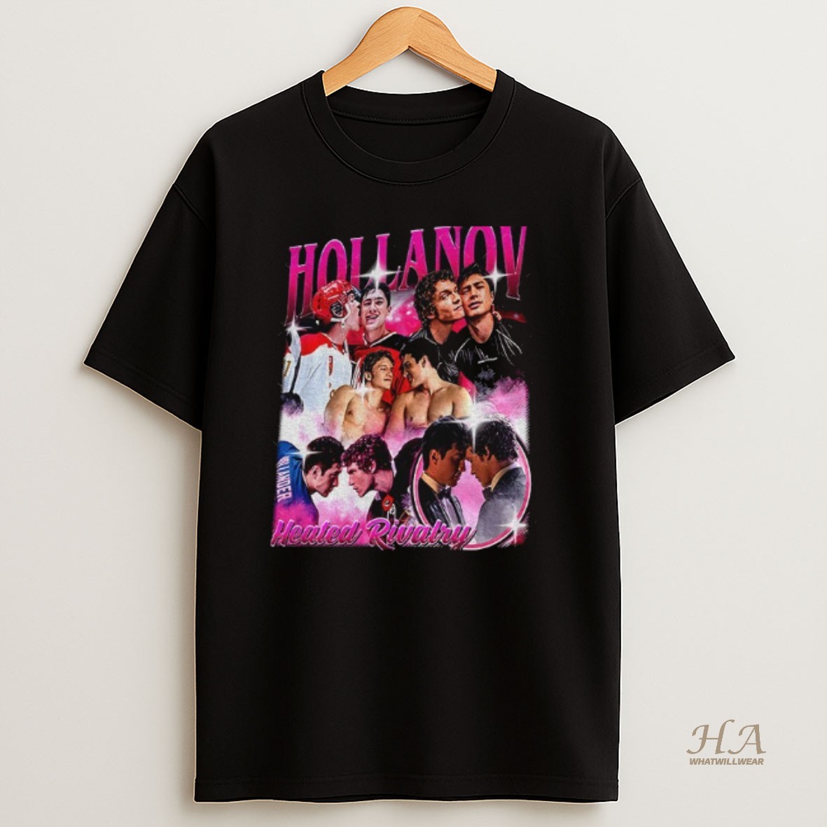 Official Hollanov Heated Rivalry Hockey Vintage T Shirt