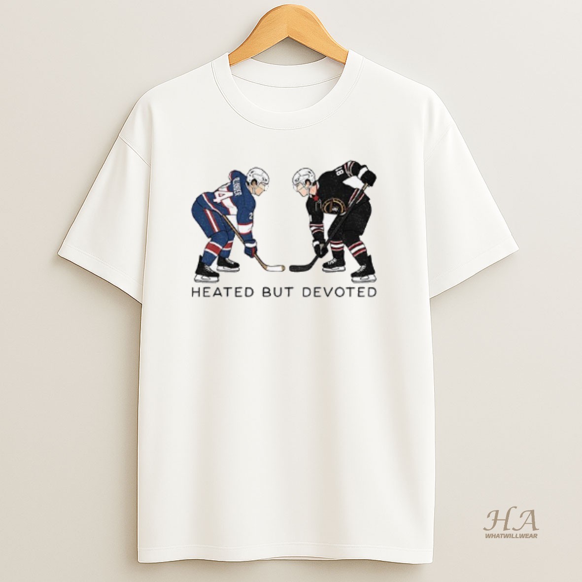 Official Hollanov Ilya Rozanov Vs Shane Hollander Hockey Heated But Devoted T Shirt