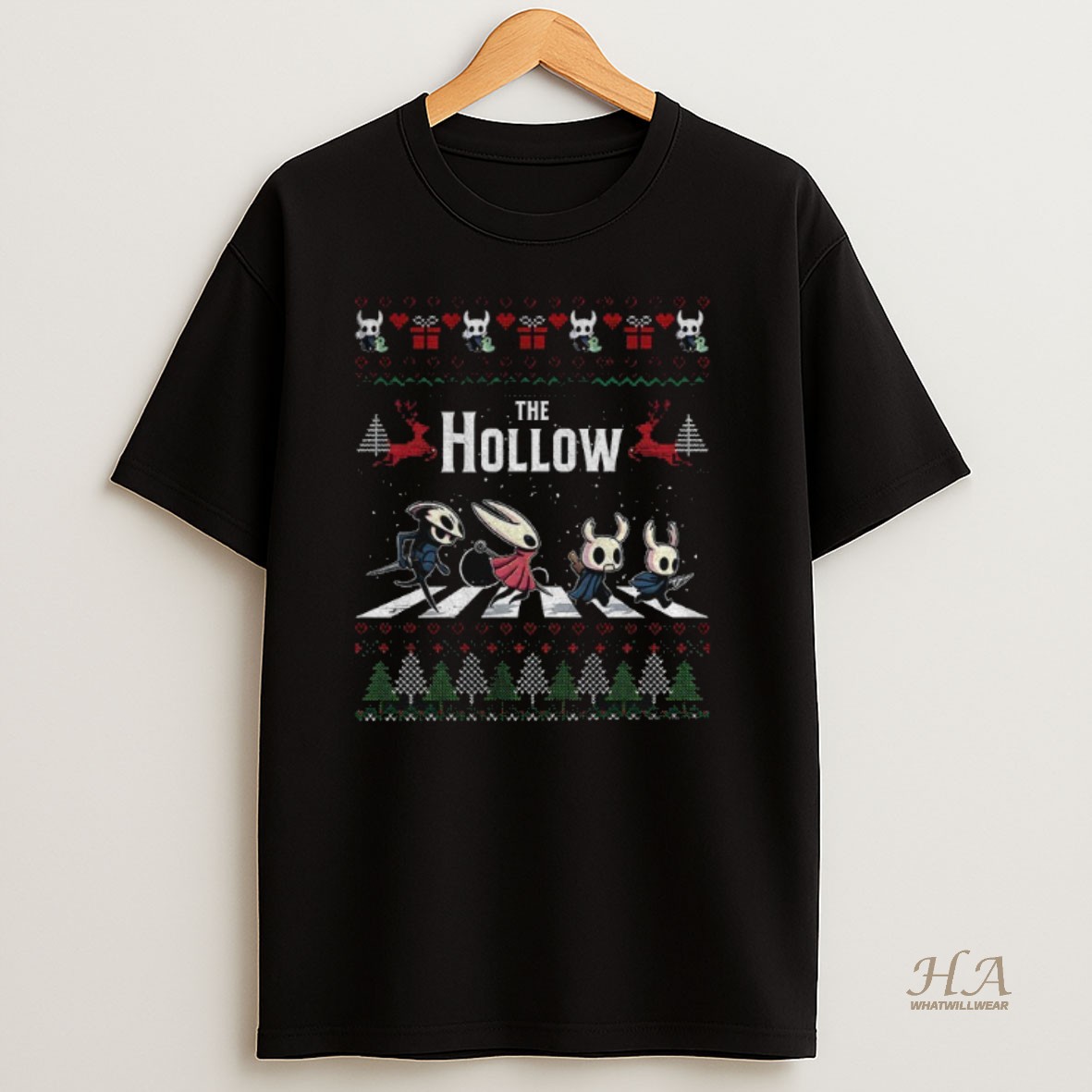 Official Hollow Knight Abbey Road Silksong Hornet Ugly Christmas Shirt