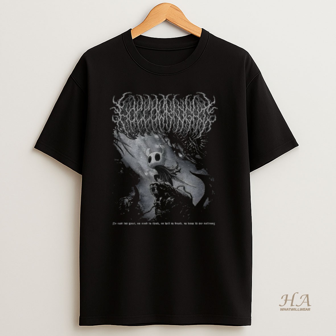 Official Hollow Knight Metal No Cost To Great No Mind To Think Shirt