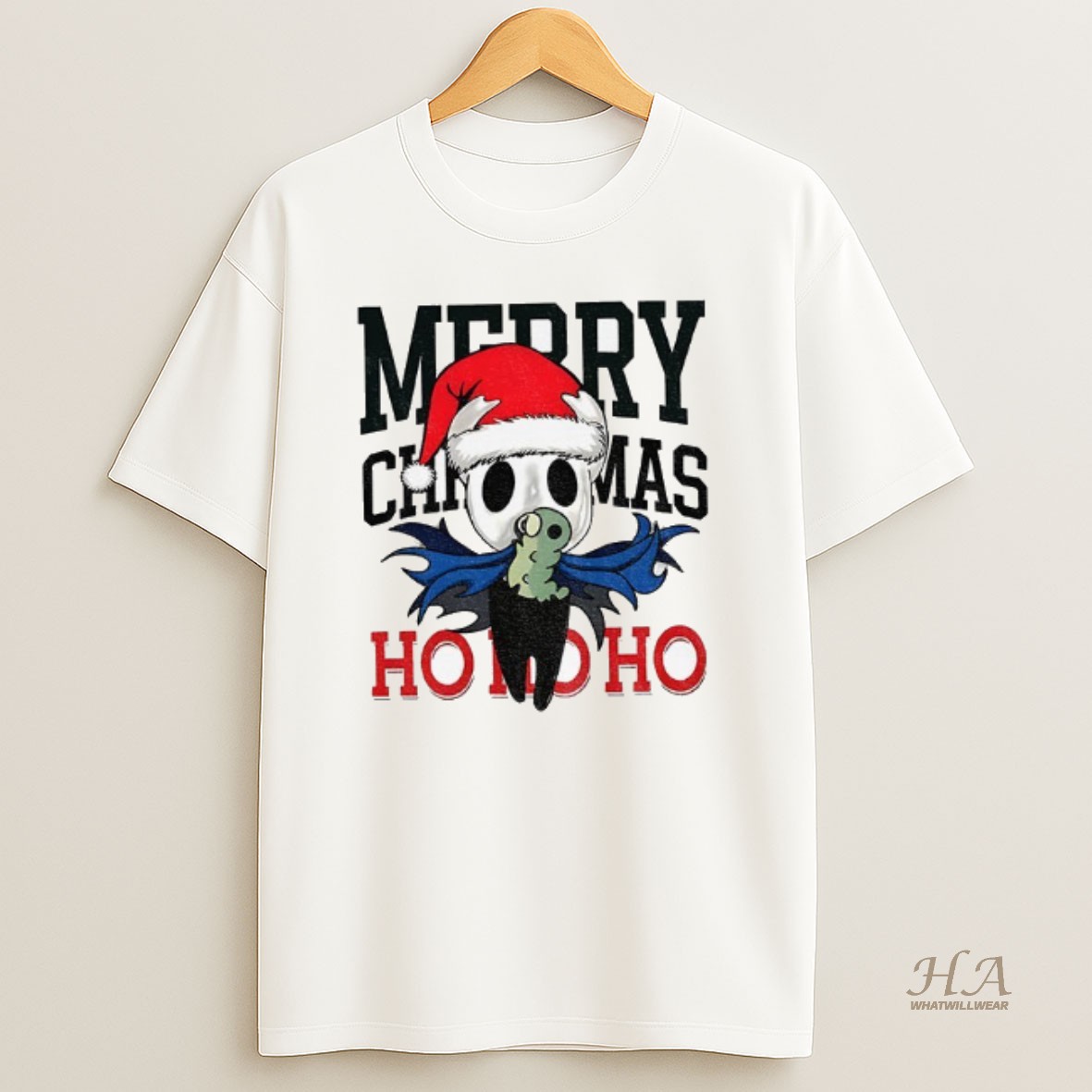 Official Hollow Knight Ringer Merry Christmas Ho Ho Ho Shirt