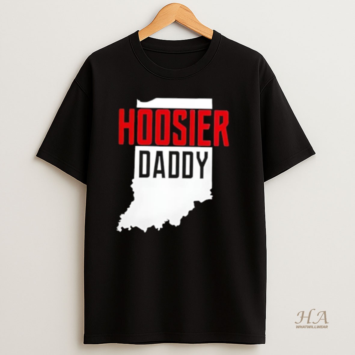 Official Hoosier Daddy Indiana State Map T Shirt