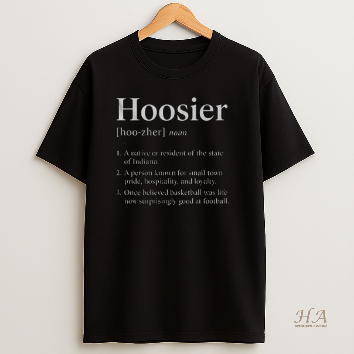 Official Hoosier Definition Indiana Hoosiers Indiana State Pride T Shirt