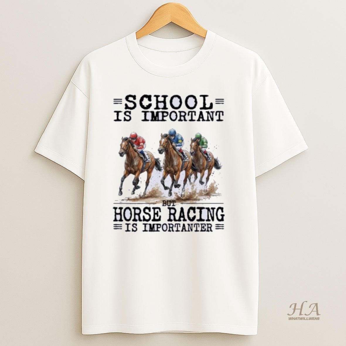Official Horse Racing School Is Important T Shirt