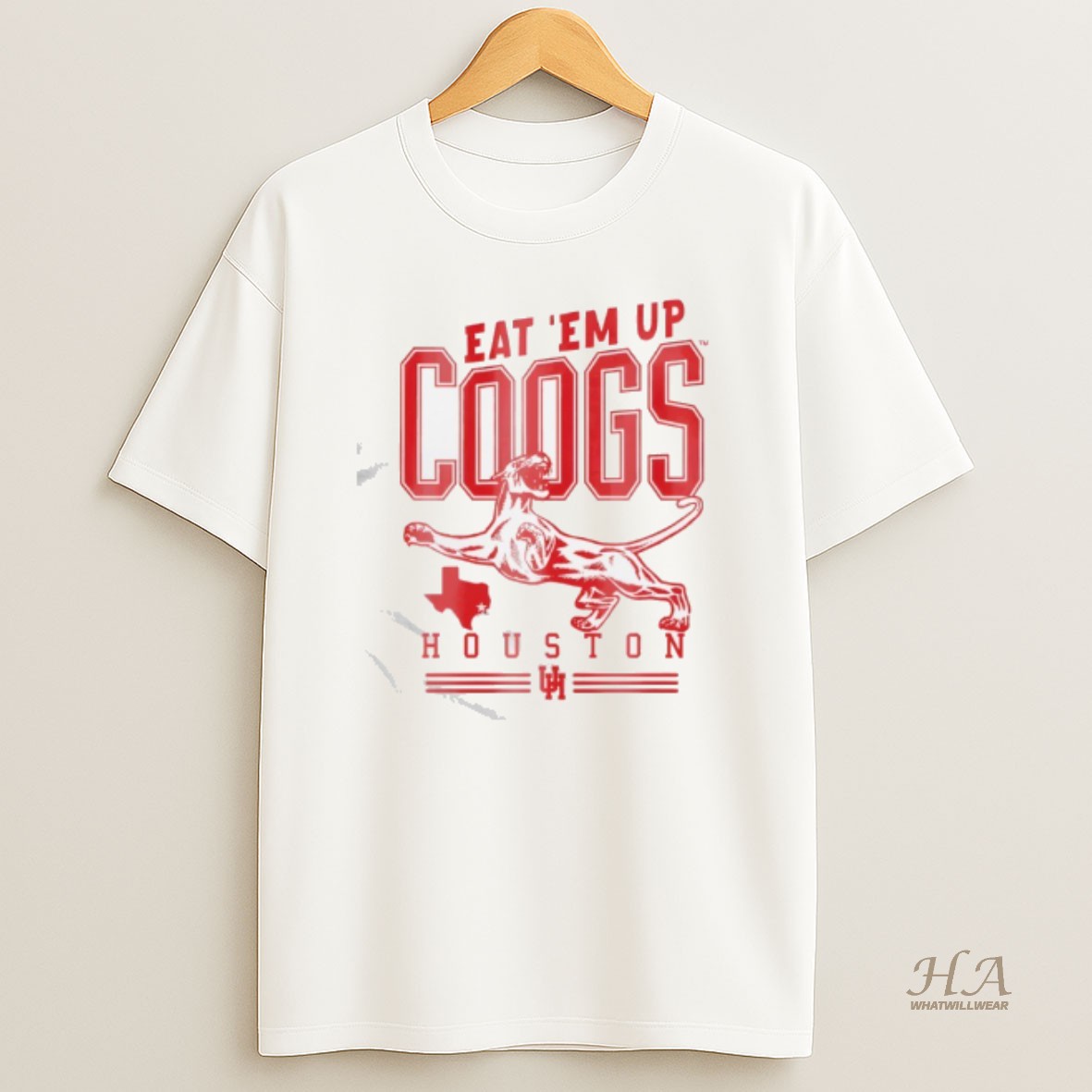 Official Houston Eat Em Up Coogs T Shirt