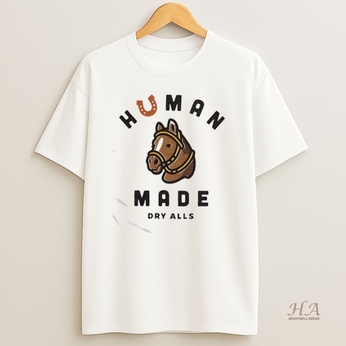 Official Human Made Dry Alls Horse Graphic T Shirt