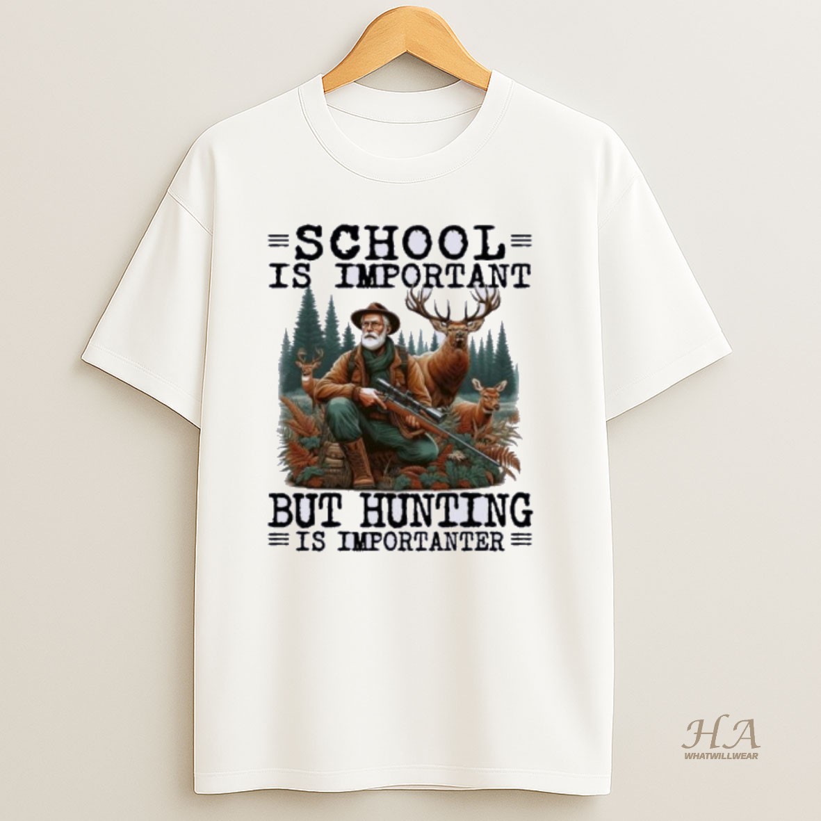 Official Hunting School Is Important T Shirt