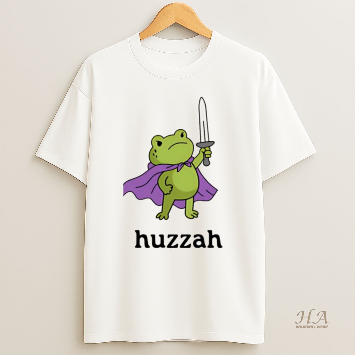 Official Huzzah Frog Funny Christmas Shirt