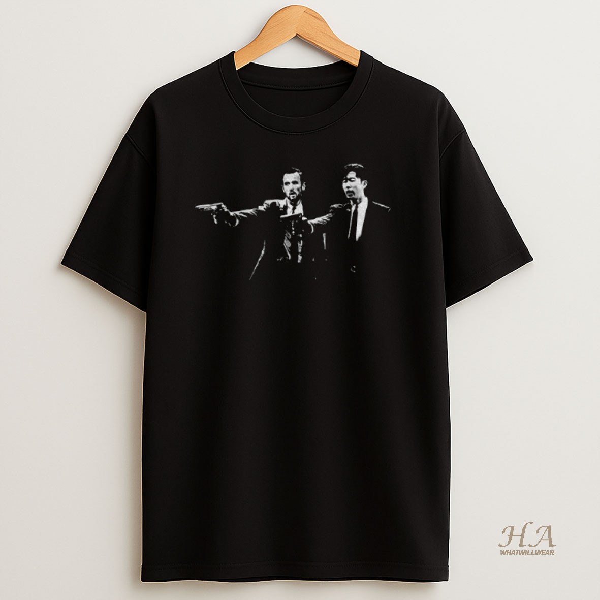 Official Hyun Min Son And Harry Kane Pulp Fiction Style Tottenham Hotspur Fc Vintage Shirt