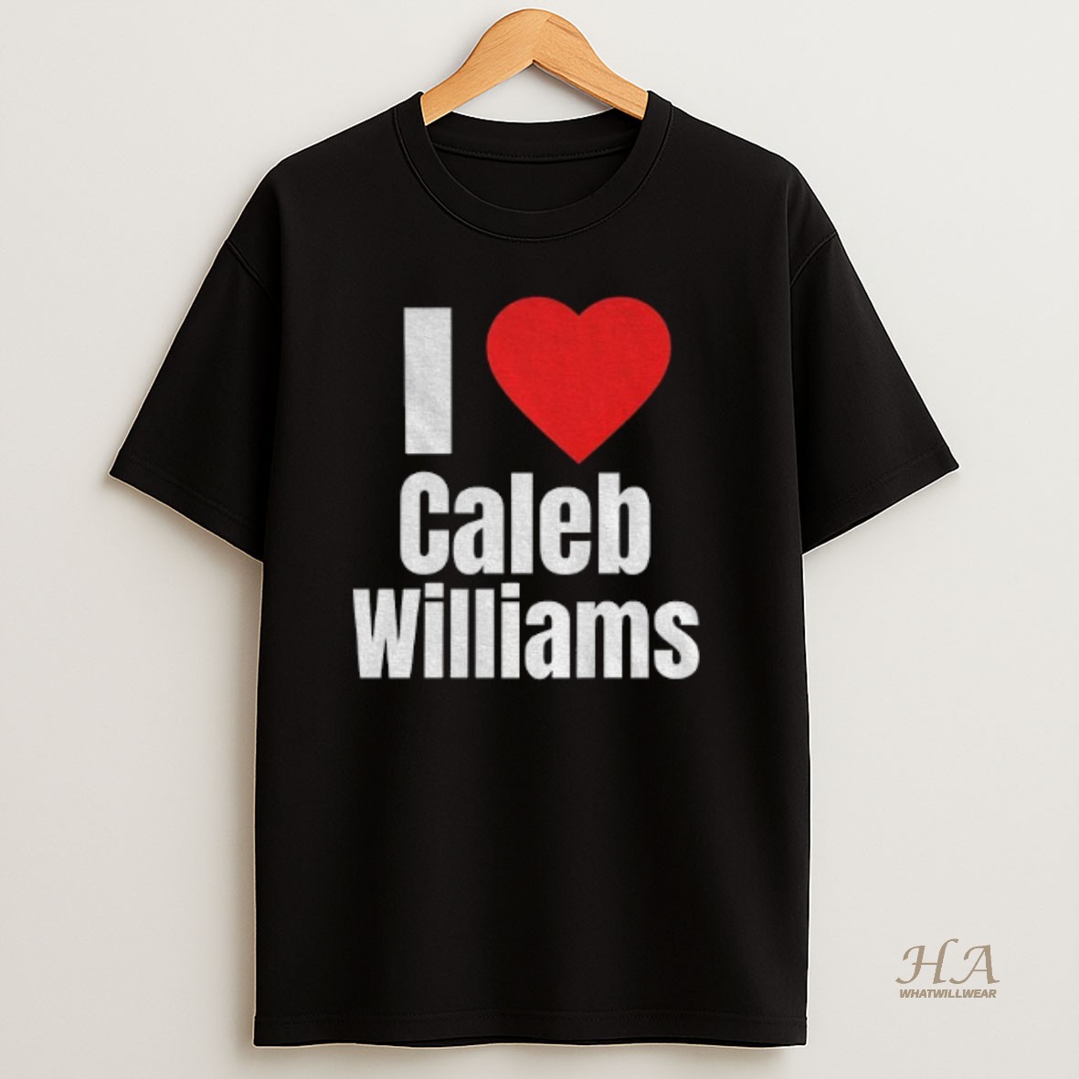 Official I Heart Caleb Williams T Shirt
