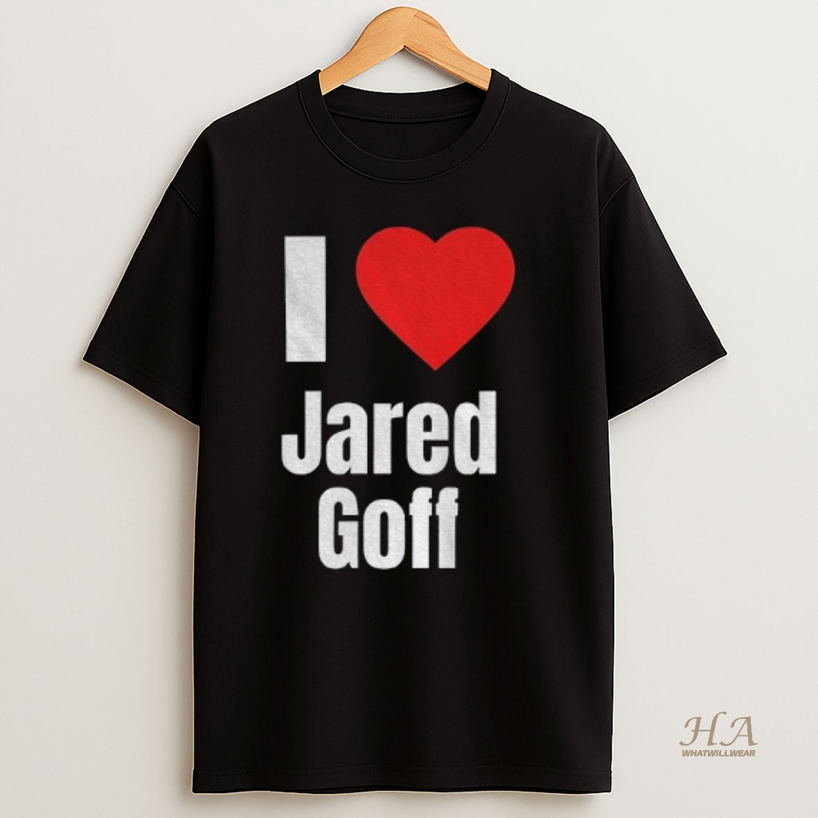 Official I Heart Jared Goff T Shirt