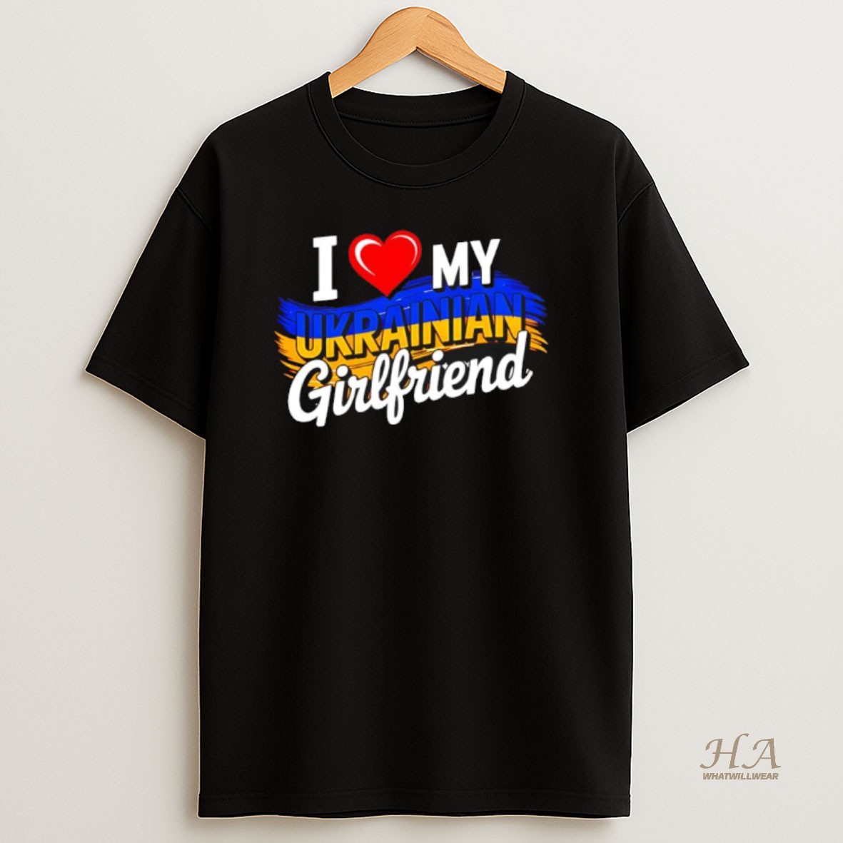 Official I Love My Ukrainian Girlfriend In Heart T Shirt